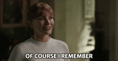 Woman Saying Of Course I Remember GIF