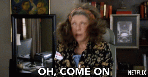Woman Saying Oh Come On In Netflix Ad GIF