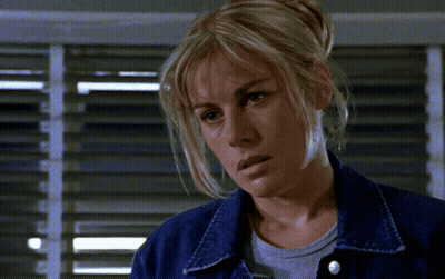 Woman Saying Oh God Not You Too In Front Of Window GIF