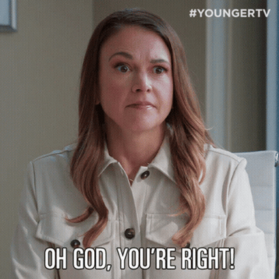 Woman Saying Oh God You Are Right GIF