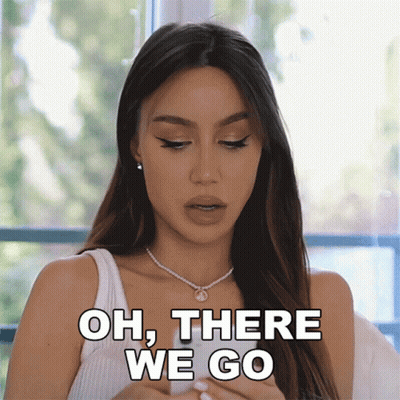 Woman Saying Oh There We Go In White Tank Top GIF