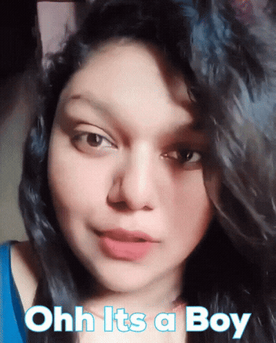 Woman Saying Ohh It's A Boy GIF