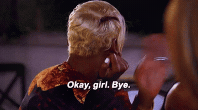 Woman Saying Okay Girl Bye Hand To Face GIF