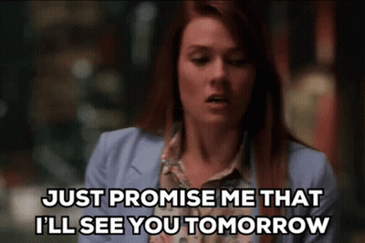 Woman Saying Promise I'll See You Tomorrow GIF