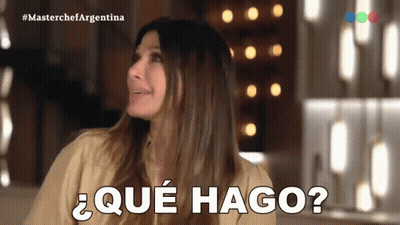 Woman Saying Que Hago GIF