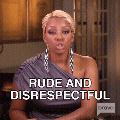 Woman Saying Rude And Disrespectful GIF