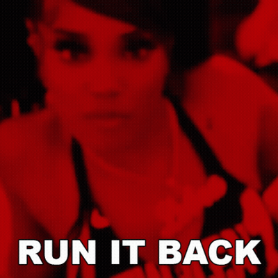 Woman Saying Run It Back GIF