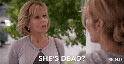 Woman Saying She's Dead On Netflix GIF