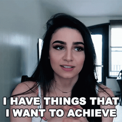 Woman Saying She Wants To Achieve Things GIF