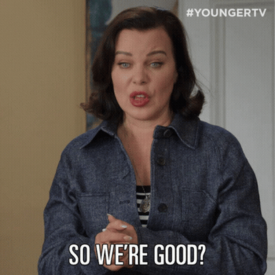 Woman Saying So We're Good In Jacket GIF
