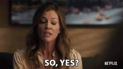 Woman Saying So Yes Netflix Ad GIF