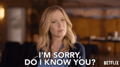 Woman Saying Sorry Do I Know You GIF
