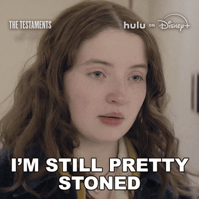 Woman Saying Still Pretty Stoned GIF