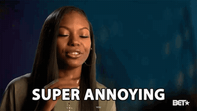 Woman Saying Super Annoying Waving Hand GIF