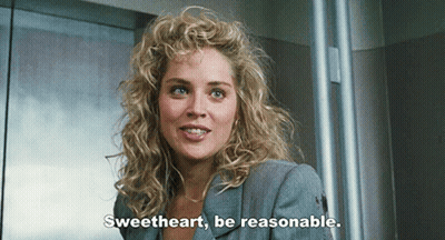 Woman Saying Sweetheart Be Reasonable GIF