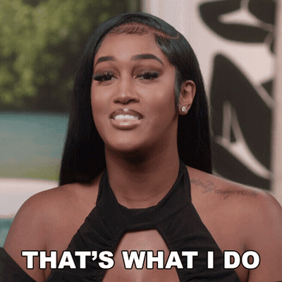 Woman Saying That Is What I Do GIF