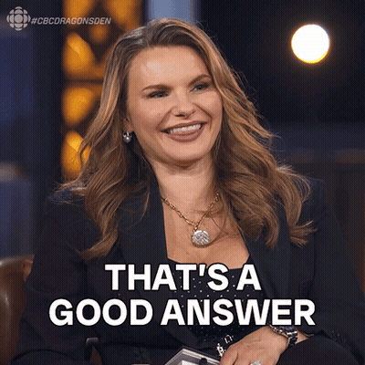 Woman Saying That's A Good Answer GIF