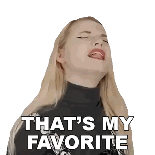 Woman Saying That's My Favorite Sticker