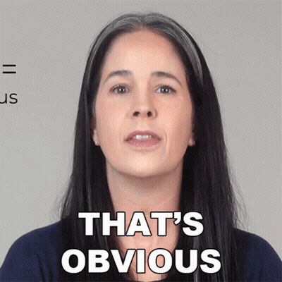 Woman Saying That's Obvious GIF