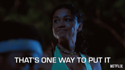 Woman Saying That's One Way To Put It Netflix Logo GIF