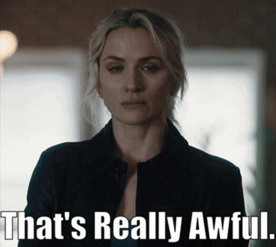 Woman Saying That's Really Awful GIF