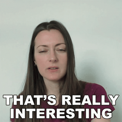 Woman Saying That's Really Interesting GIF