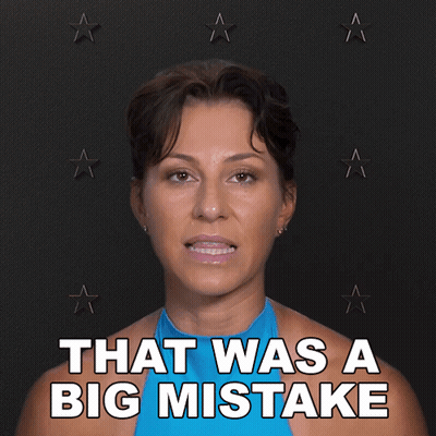 Woman Saying That Was A Big Mistake With Stars GIF