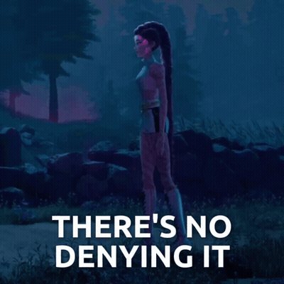 Woman Saying There's No Denying It