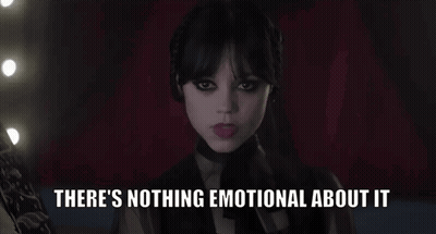 Woman Saying There's Nothing Emotional About It GIF