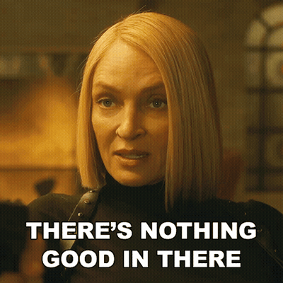 Woman Saying There's Nothing Good In There Looking GIF