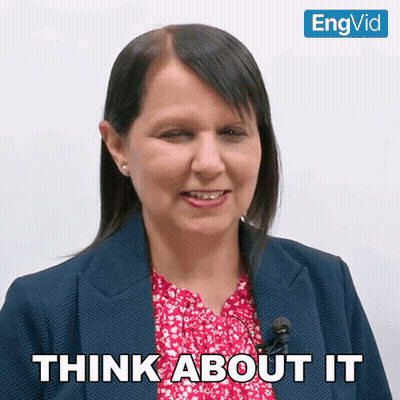 Woman Saying Think About It