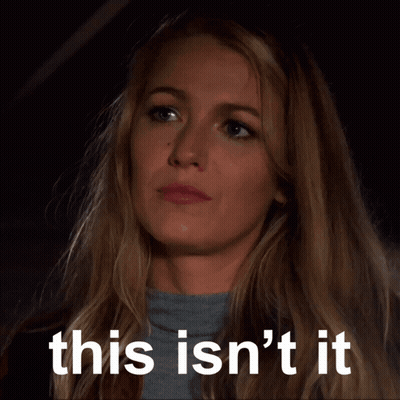 Woman Saying This Isn't It GIF