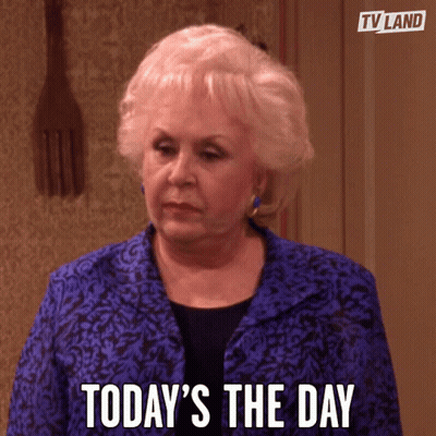 Woman Saying Today In Blue Jacket GIF