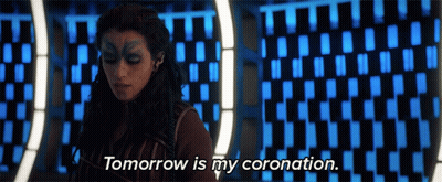Woman Saying Tomorrow Is My Coronation GIF
