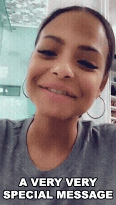 Woman Saying Very Very Special Message GIF