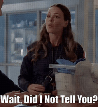 Woman Saying Wait Did I Not Tell You GIF