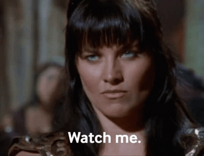 Woman Saying Watch Me GIF