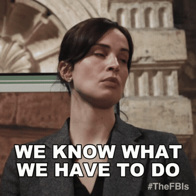 Woman Saying We Know What We Have To Do GIF
