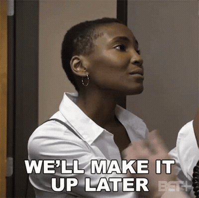 Woman Saying We'll Make It Up Later GIF