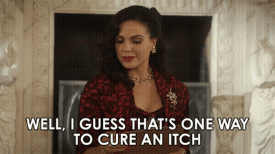 Woman Saying Well I Guess That's One Way To Cure An Itch GIF