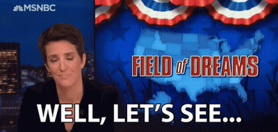 Woman Saying Well Lets See In Front Of Field Of Dreams Ad GIF