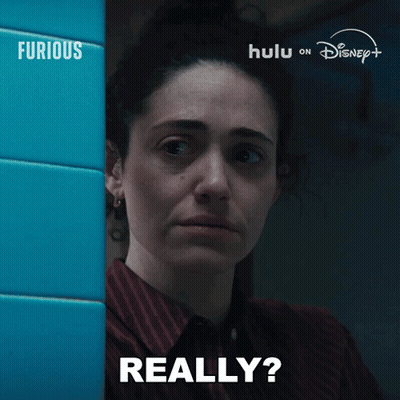 Woman Saying What Did I Say In Front Of Disney Advertisement GIF