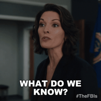 Woman Saying What Do We Know GIF