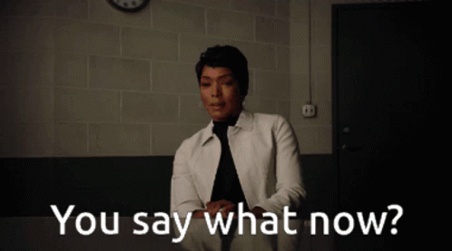 Woman Saying What Next To Clock GIF