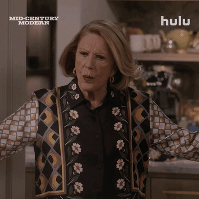 Woman Saying What's Going On Here In Front Of Hulu Logo GIF
