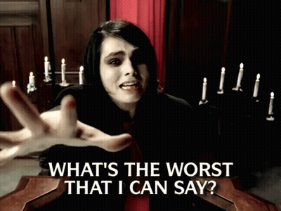 Woman Saying What's The Worst I Can Say With Candles GIF