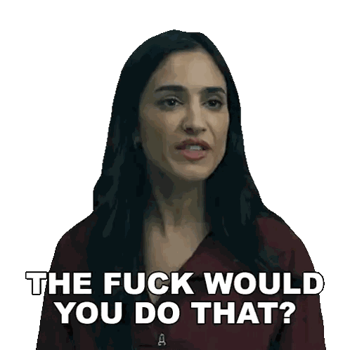 Woman Saying What Would You Do Sticker