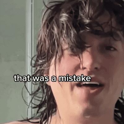 Woman Saying Which I Realize Was A Really Big Mistake In Front Of Ironing Board GIF