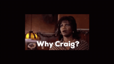 Woman Saying Why Craig Dark Room GIF