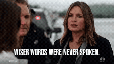 Woman Saying Wiser Words Were Never Spoken GIF